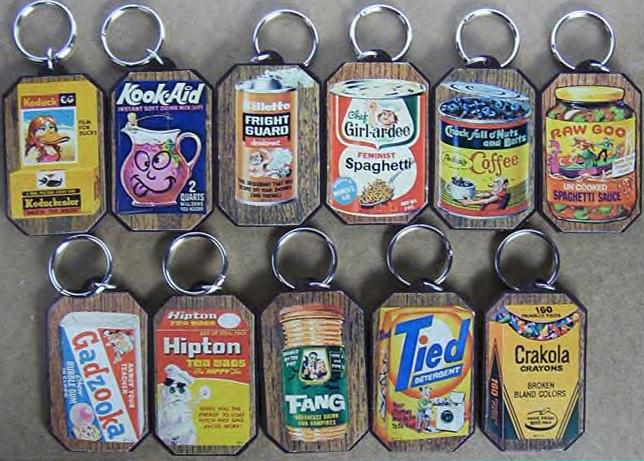 wacky packages key chains