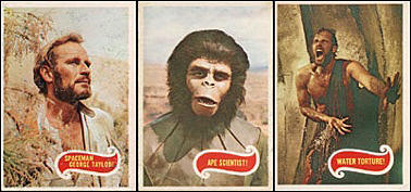 Planet of the Apes cards. Charlton Heston and Roddy McDowall.