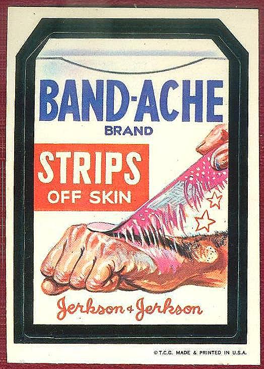 band-ache strips off skin
